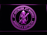 2nd Battalion 8th Marines LED Neon Sign Electrical - Purple - TheLedHeroes