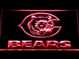 Chicago Bears (2) LED Neon Sign Electrical - Red - TheLedHeroes