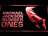 Michael Jackson Number Ones LED Neon Sign USB - Red - TheLedHeroes
