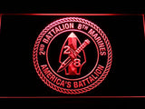 2nd Battalion 8th Marines LED Neon Sign Electrical - Red - TheLedHeroes