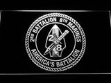 2nd Battalion 8th Marines LED Neon Sign Electrical - White - TheLedHeroes