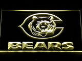 Chicago Bears (2) LED Neon Sign Electrical - Yellow - TheLedHeroes