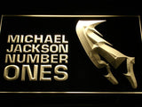 Michael Jackson Number Ones LED Neon Sign Electrical - Yellow - TheLedHeroes