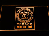 Texaco Motor Oil (2) LED Neon Sign Electrical - Orange - TheLedHeroes