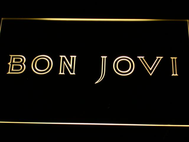 Bon Jovi LED Neon Sign USB - Yellow - TheLedHeroes