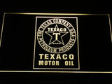 Texaco Motor Oil (2) LED Neon Sign USB - Yellow - TheLedHeroes
