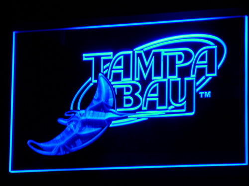 FREE Tampa Bay Rays (3) LED Sign - Blue - TheLedHeroes
