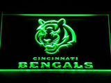 Cincinnati Bengals (2) LED Neon Sign Electrical - Green - TheLedHeroes