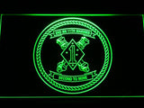 2nd Battalion 11th Marines LED Neon Sign USB - Green - TheLedHeroes