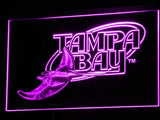 Tampa Bay Rays (3) LED Neon Sign USB - Purple - TheLedHeroes