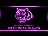 Cincinnati Bengals (2) LED Neon Sign USB - Purple - TheLedHeroes