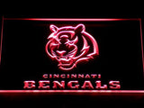 Cincinnati Bengals (2) LED Neon Sign USB - Red - TheLedHeroes