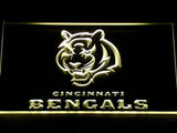 Cincinnati Bengals (2) LED Neon Sign Electrical - Yellow - TheLedHeroes