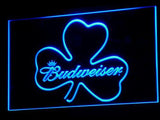 Budweiser Shamrock (2) LED Neon Sign Electrical - Blue - TheLedHeroes