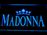 Madonna LED Neon Sign USB - Blue - TheLedHeroes