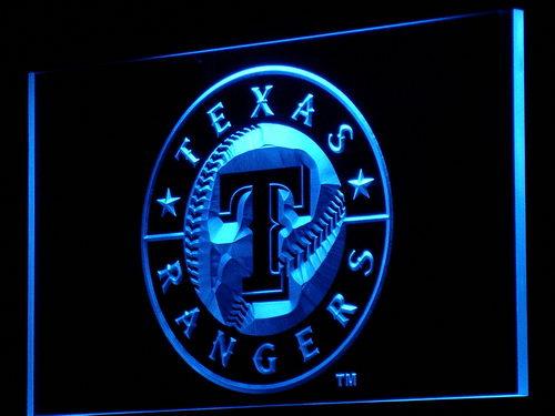 Texas Rangers LED Neon Sign USB - Blue - TheLedHeroes