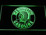 Washington Chief Gasoline LED Neon Sign Electrical - Green - TheLedHeroes