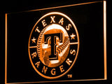 Texas Rangers LED Neon Sign USB - Orange - TheLedHeroes