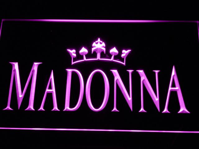 Madonna LED Neon Sign USB - Purple - TheLedHeroes