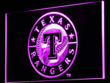 Texas Rangers LED Neon Sign USB - Purple - TheLedHeroes