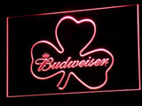 Budweiser Shamrock (2) LED Neon Sign USB - Red - TheLedHeroes