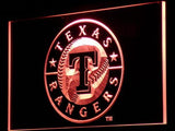Texas Rangers LED Neon Sign USB - Red - TheLedHeroes