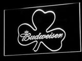 Budweiser Shamrock (2) LED Neon Sign USB - White - TheLedHeroes