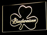 Budweiser Shamrock (2) LED Neon Sign USB - Yellow - TheLedHeroes