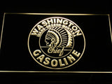 Washington Chief Gasoline LED Neon Sign Electrical - Yellow - TheLedHeroes