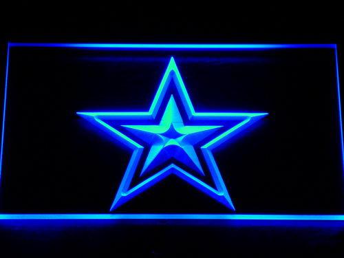 Dallas Cowboys (2) LED Neon Sign USB - Blue - TheLedHeroes