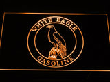 White Eagle Gasoline LED Neon Sign USB - Orange - TheLedHeroes