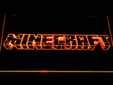 Minecraft Logo LED Neon Sign USB - Orange - TheLedHeroes