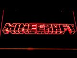 Minecraft Logo LED Neon Sign USB - Red - TheLedHeroes