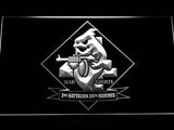 2nd Battalion 24rd Marines LED Neon Sign Electrical - White - TheLedHeroes