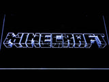 Minecraft Logo LED Neon Sign USB - White - TheLedHeroes