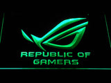 Republic of Gamers LED Neon Sign Electrical - Green - TheLedHeroes