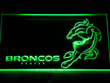 FREE Denver Broncos (2) LED Sign - Green - TheLedHeroes