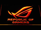 FREE Republic of Gamers LED Sign - Orange - TheLedHeroes