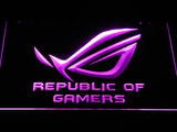 Republic of Gamers LED Neon Sign Electrical - Purple - TheLedHeroes