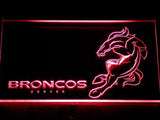 Denver Broncos (2) LED Neon Sign Electrical - Red - TheLedHeroes