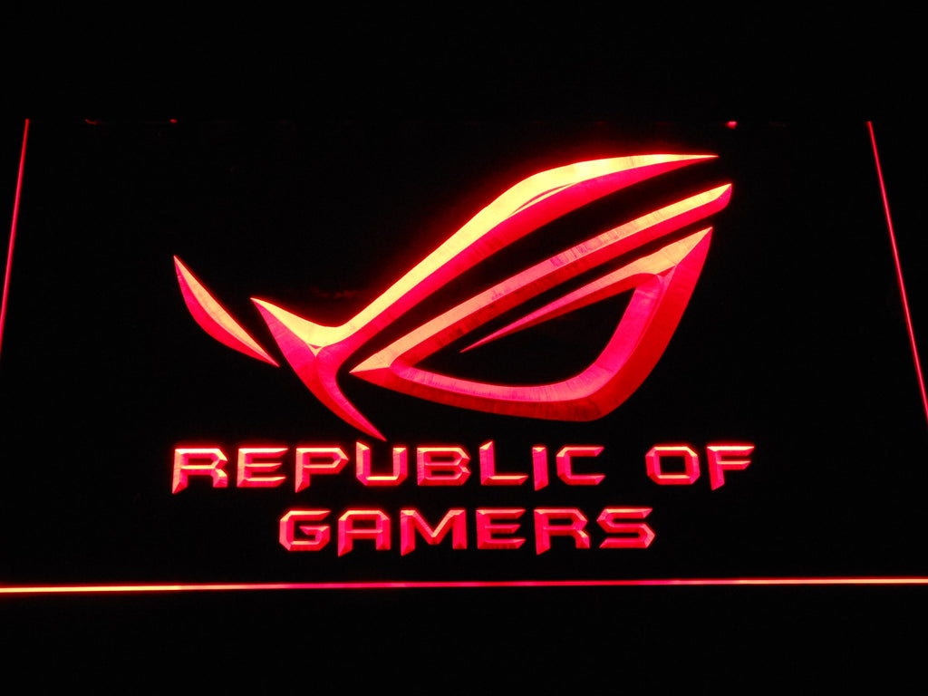 Republic of Gamers LED Neon Sign USB - Red - TheLedHeroes