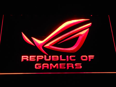 Republic of Gamers LED Neon Sign USB - Red - TheLedHeroes