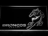Denver Broncos (2) LED Neon Sign Electrical - White - TheLedHeroes