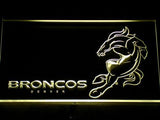 Denver Broncos (2) LED Neon Sign Electrical - Yellow - TheLedHeroes