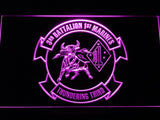 3rd Battalion 1st Marines LED Neon Sign USB - Purple - TheLedHeroes