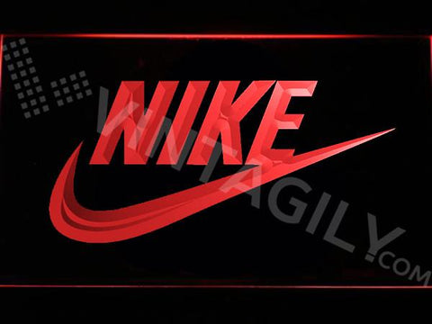 Nike 2 LED Neon Sign USB - Red - TheLedHeroes