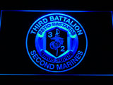 FREE 3rd Battalion 2nd Marines LED Sign - Blue - TheLedHeroes