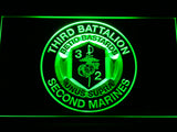 FREE 3rd Battalion 2nd Marines LED Sign - Green - TheLedHeroes