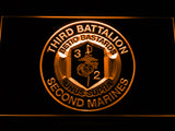 FREE 3rd Battalion 2nd Marines LED Sign - Orange - TheLedHeroes