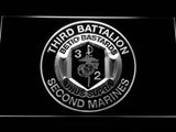 3rd Battalion 2nd Marines LED Neon Sign USB - White - TheLedHeroes